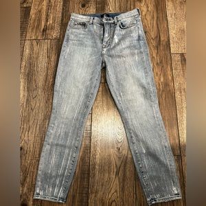 7 for all Mankind metallic jeans